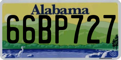 AL license plate 66BP727