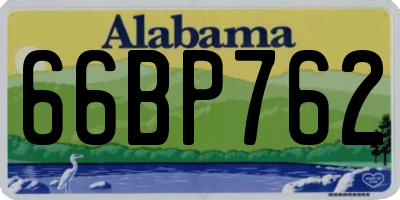 AL license plate 66BP762