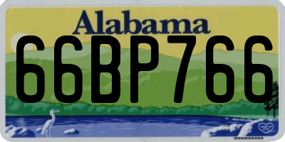 AL license plate 66BP766