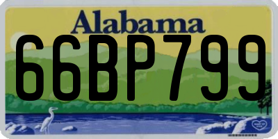 AL license plate 66BP799