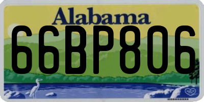 AL license plate 66BP806