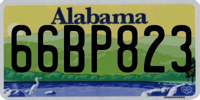 AL license plate 66BP823