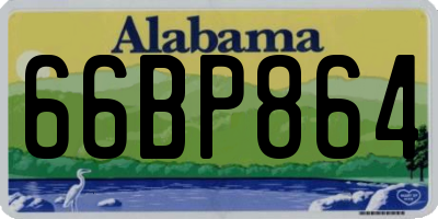 AL license plate 66BP864