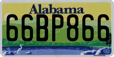 AL license plate 66BP866