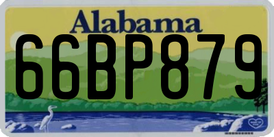 AL license plate 66BP879