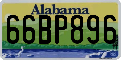 AL license plate 66BP896