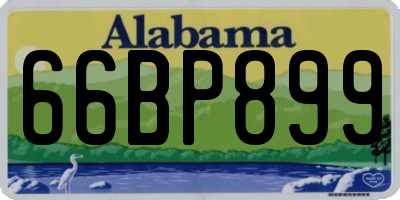 AL license plate 66BP899