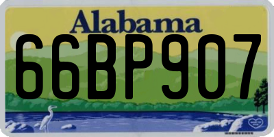 AL license plate 66BP907