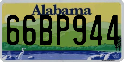 AL license plate 66BP944