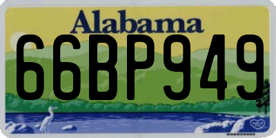 AL license plate 66BP949