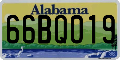 AL license plate 66BQ019