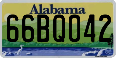 AL license plate 66BQ042