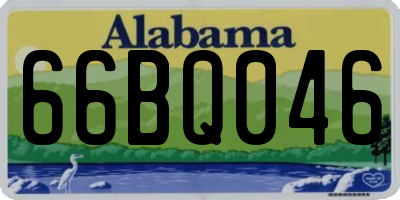 AL license plate 66BQ046