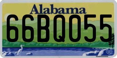AL license plate 66BQ055