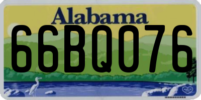 AL license plate 66BQ076