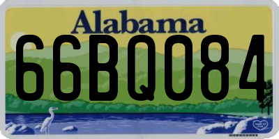 AL license plate 66BQ084