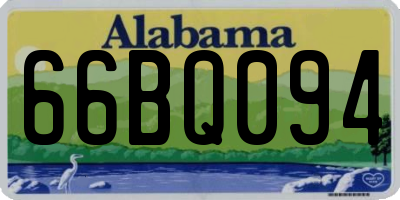 AL license plate 66BQ094