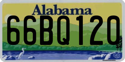 AL license plate 66BQ120