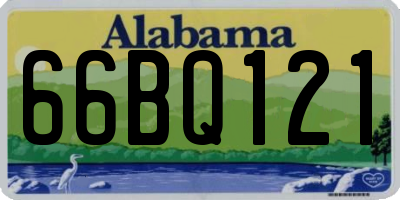 AL license plate 66BQ121
