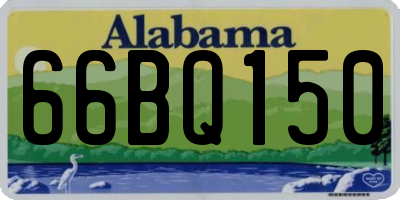 AL license plate 66BQ150