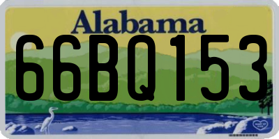 AL license plate 66BQ153