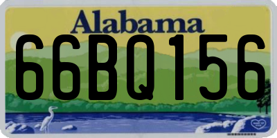 AL license plate 66BQ156