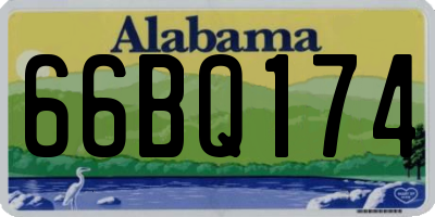 AL license plate 66BQ174