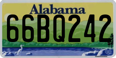AL license plate 66BQ242