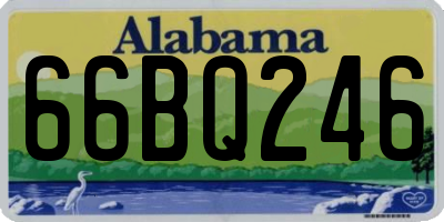 AL license plate 66BQ246