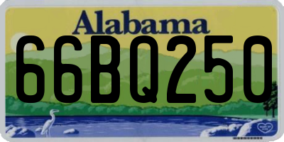 AL license plate 66BQ250
