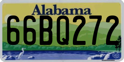 AL license plate 66BQ272