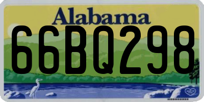 AL license plate 66BQ298