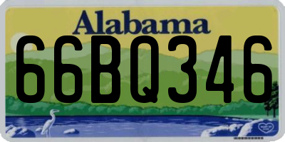AL license plate 66BQ346
