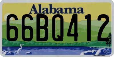 AL license plate 66BQ412