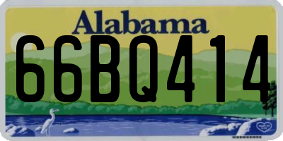 AL license plate 66BQ414