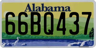 AL license plate 66BQ437
