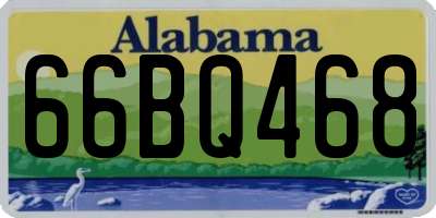 AL license plate 66BQ468