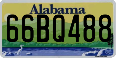 AL license plate 66BQ488