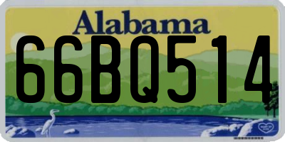 AL license plate 66BQ514
