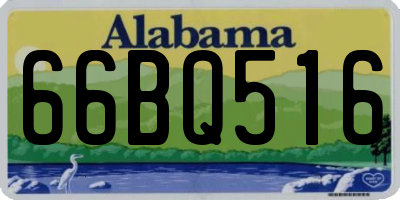AL license plate 66BQ516