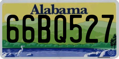 AL license plate 66BQ527