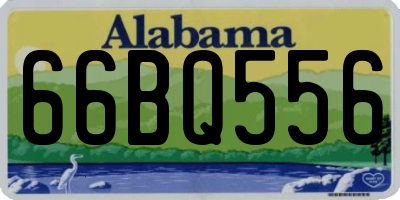 AL license plate 66BQ556
