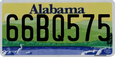 AL license plate 66BQ575
