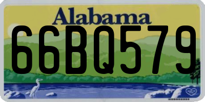 AL license plate 66BQ579