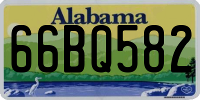 AL license plate 66BQ582