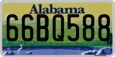 AL license plate 66BQ588