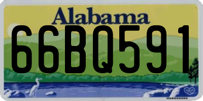 AL license plate 66BQ591