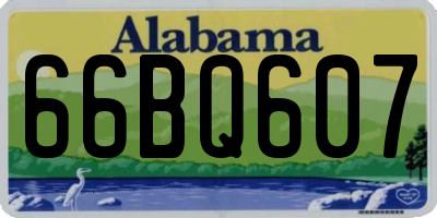 AL license plate 66BQ607
