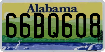 AL license plate 66BQ608