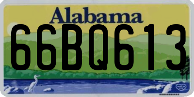 AL license plate 66BQ613